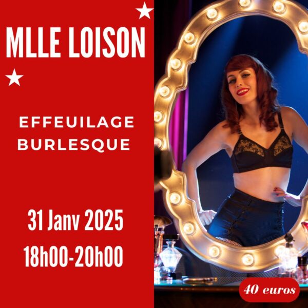 Stage 2H Effeuillage Burlesque 31 janvier Paris